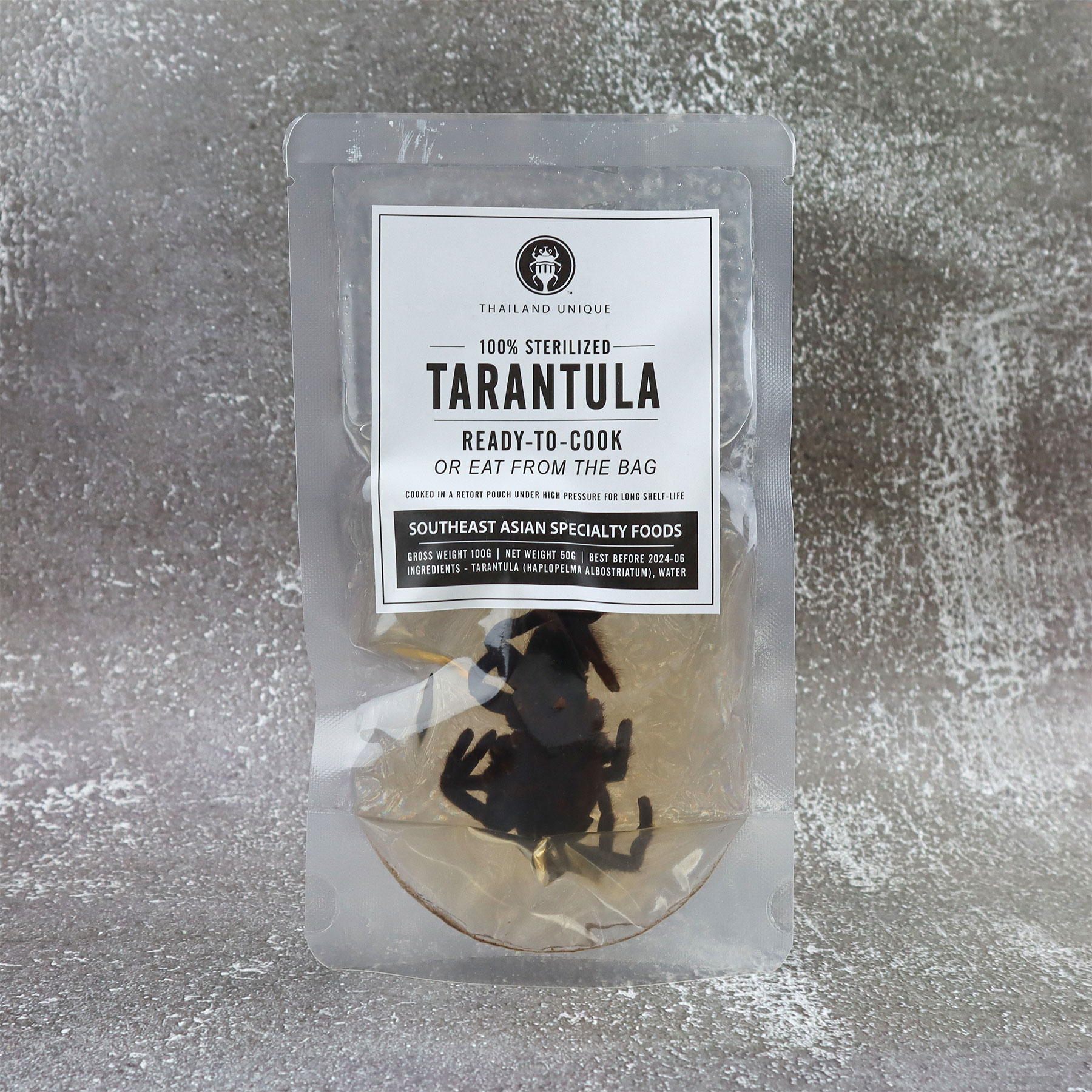 Tarantula Ready To Cook In Retort Pouch Long Shelf Life No Refrigeration Needed Worldwide